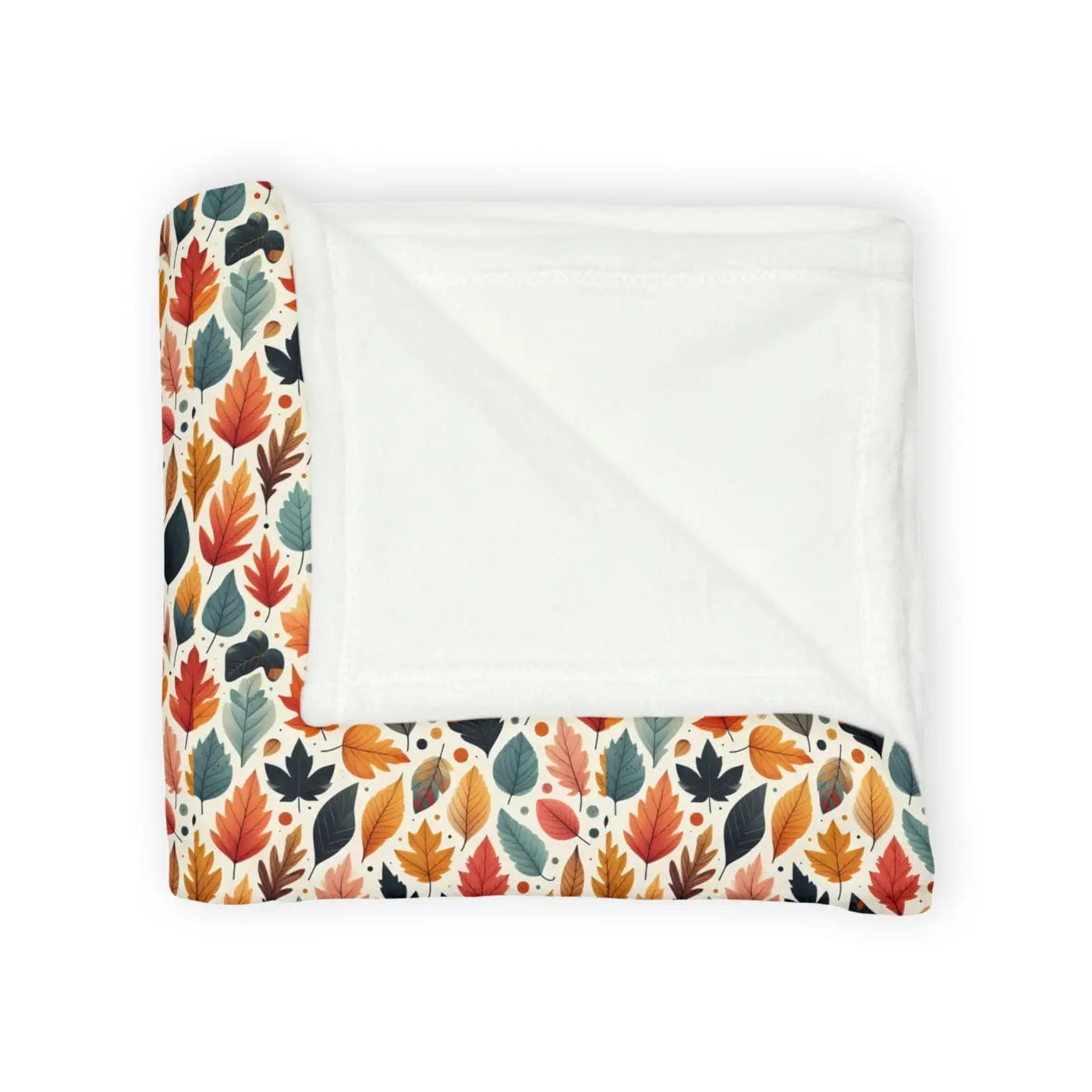 Soft Polyester Blanket - Fall Leaves Pattern - DipaliZ