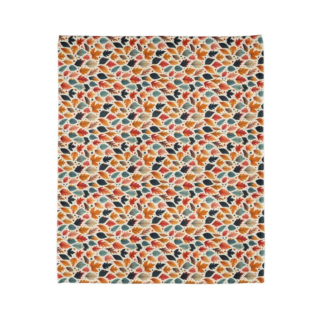 Soft Polyester Blanket - Fall Leaves Pattern - DipaliZ