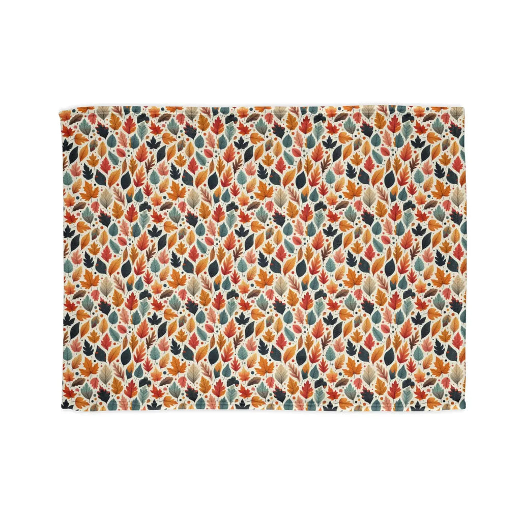 Soft Polyester Blanket - Fall Leaves Pattern - DipaliZ