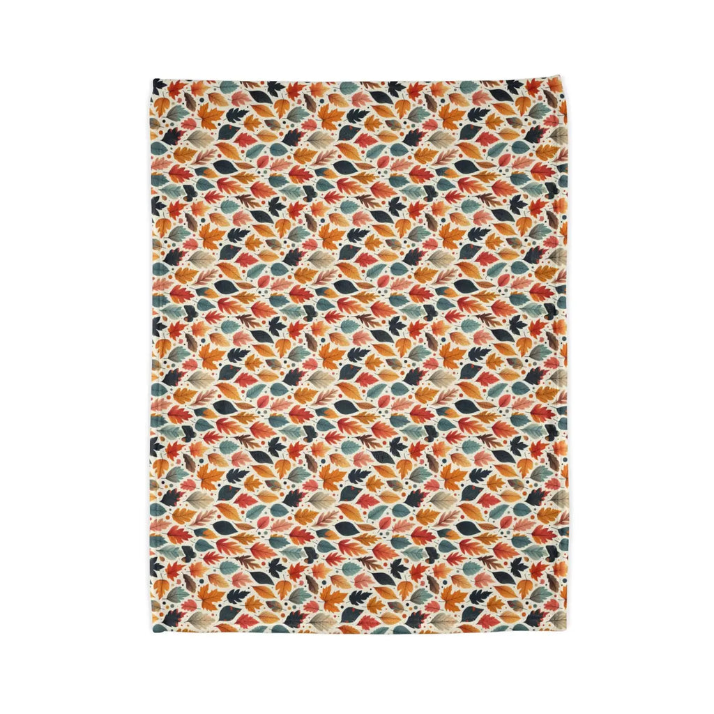 Soft Polyester Blanket - Fall Leaves Pattern - DipaliZ