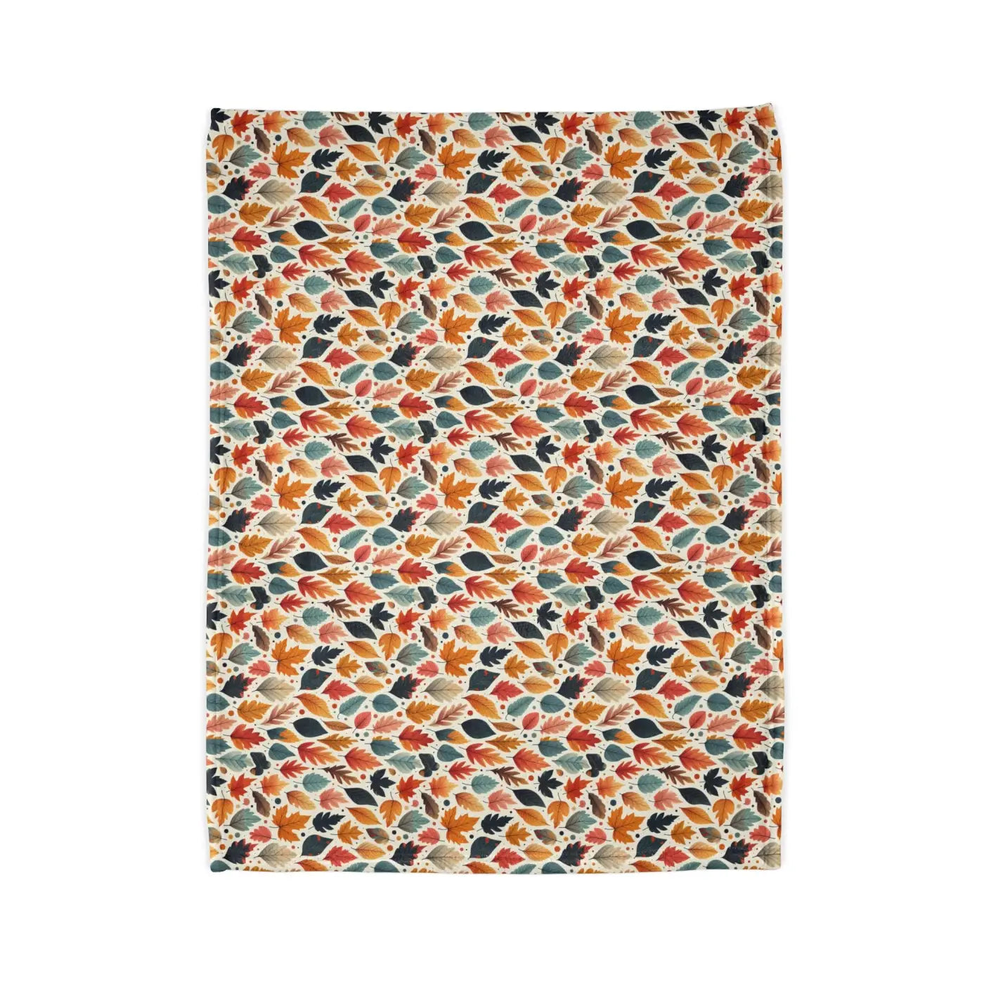 Soft Polyester Blanket - Fall Leaves Pattern - DipaliZ