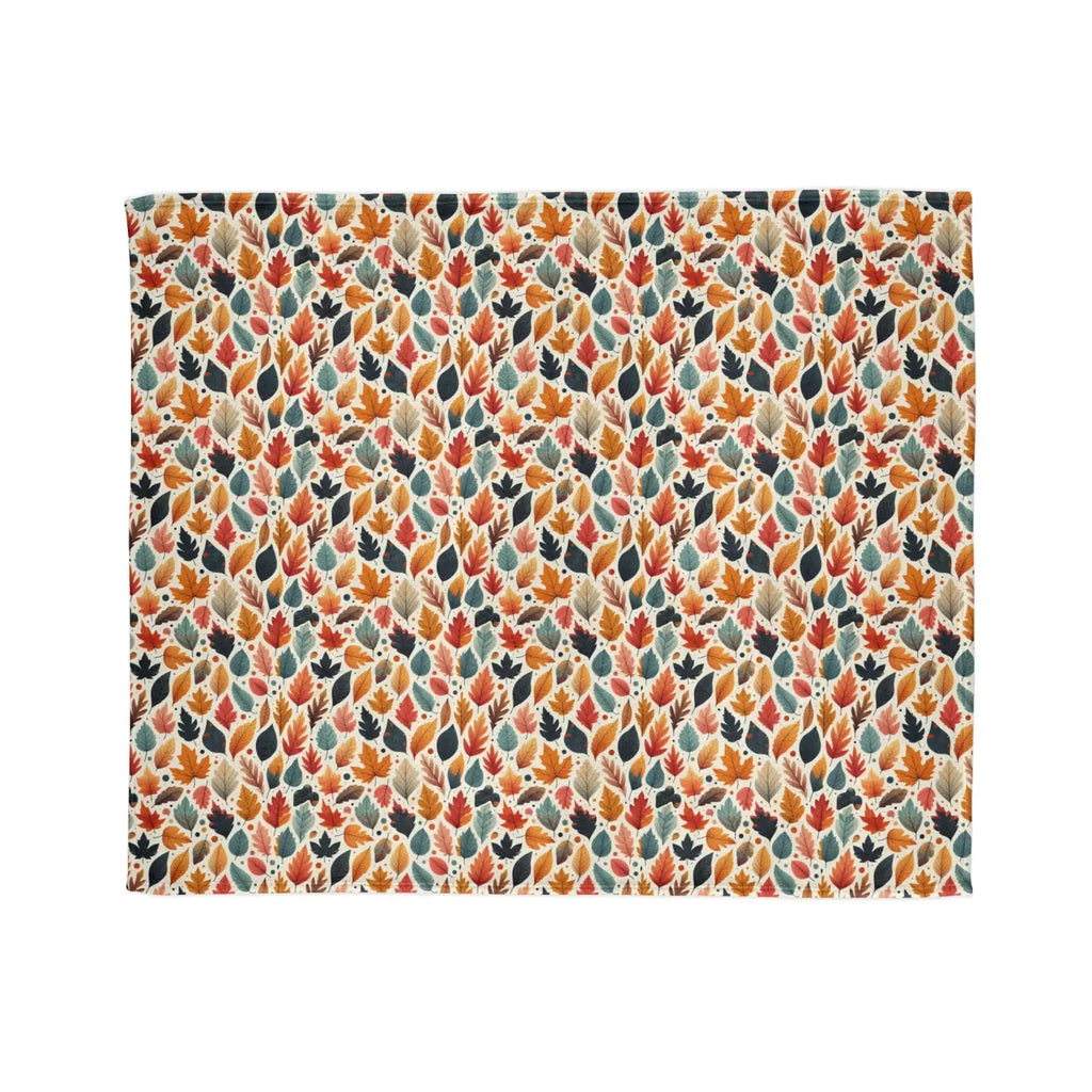 Soft Polyester Blanket - Fall Leaves Pattern - DipaliZ