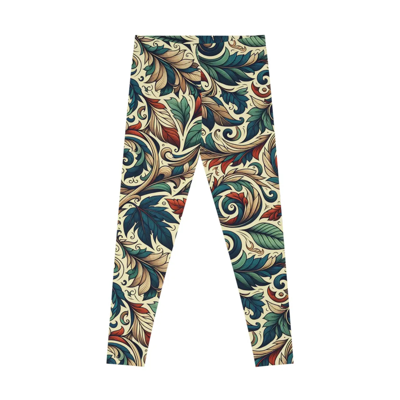 Vibrant Fall Leaves Spandex Leggings - Activewear - DipaliZ