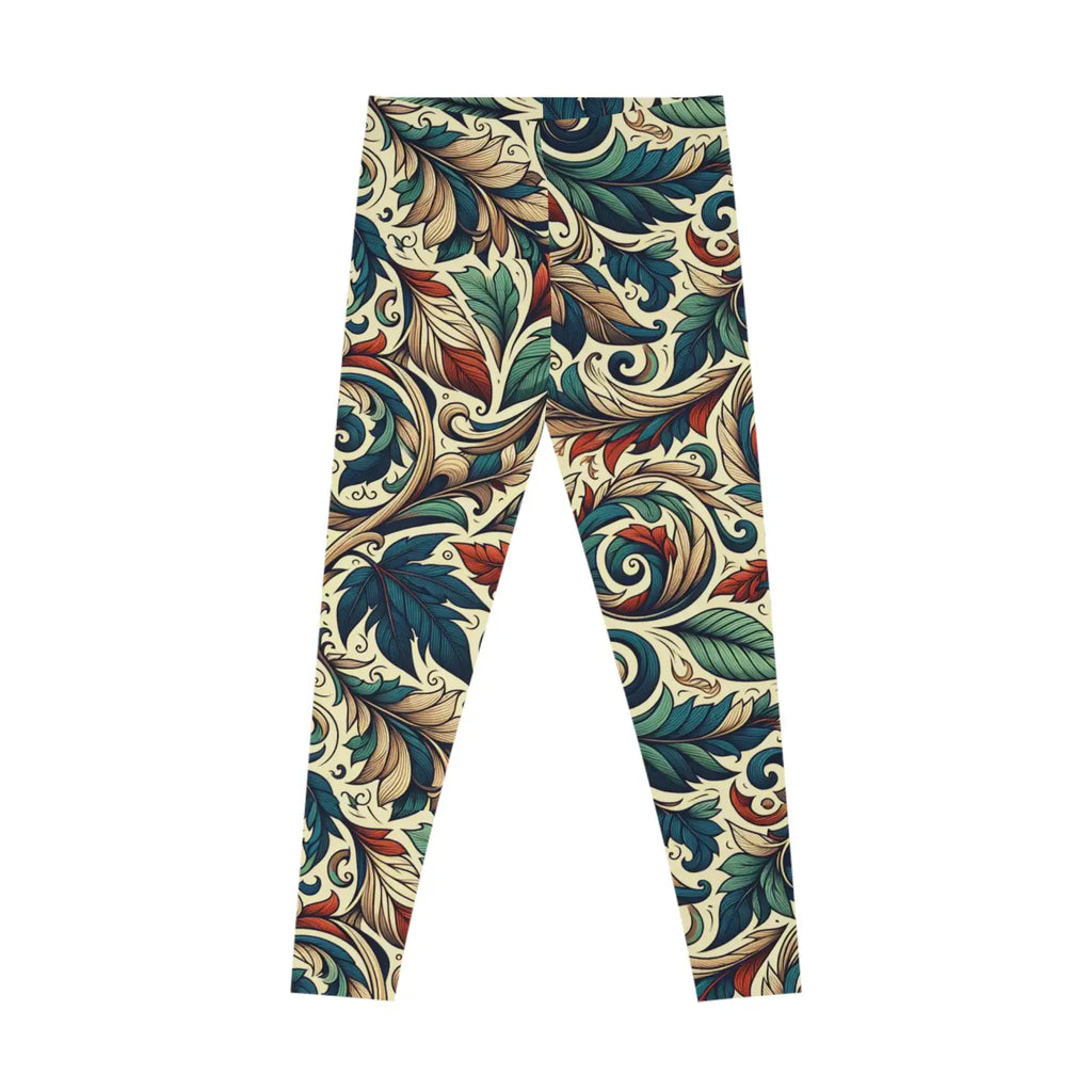 Vibrant Fall Leaves Spandex Leggings - Activewear - DipaliZ