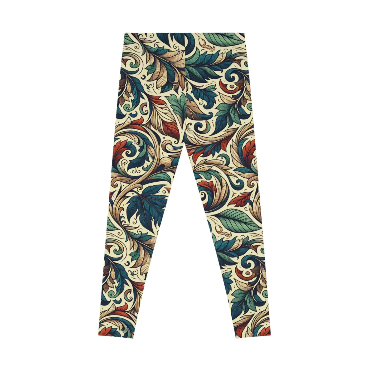 Vibrant Fall Leaves Spandex Leggings - Activewear - DipaliZ