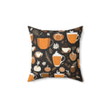 Cozy Polyester Square Pillow - Fall Season Comfort - DipaliZ