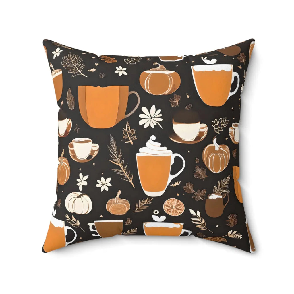 Cozy Polyester Square Pillow - Fall Season Comfort - DipaliZ