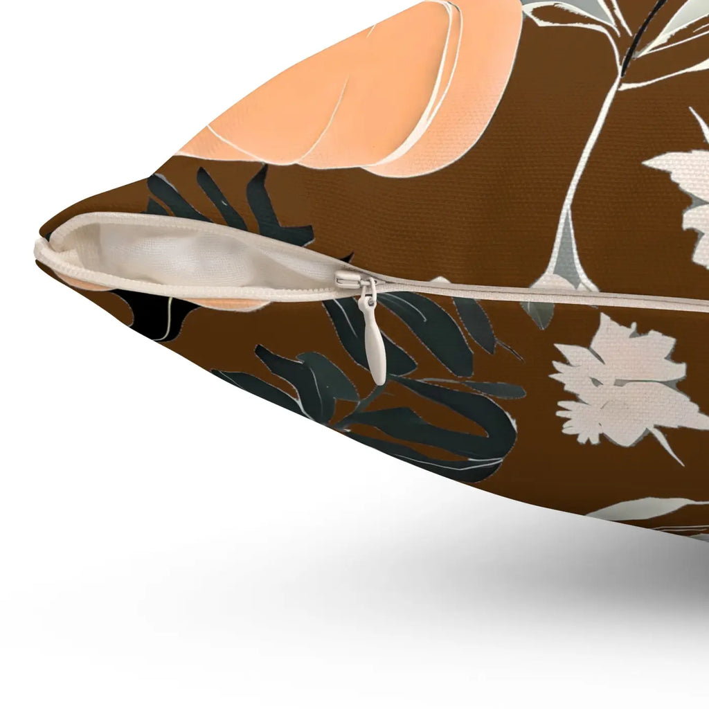 Cozy Fall Season Pumpkins Pillow - Spun Polyester Square - DipaliZ