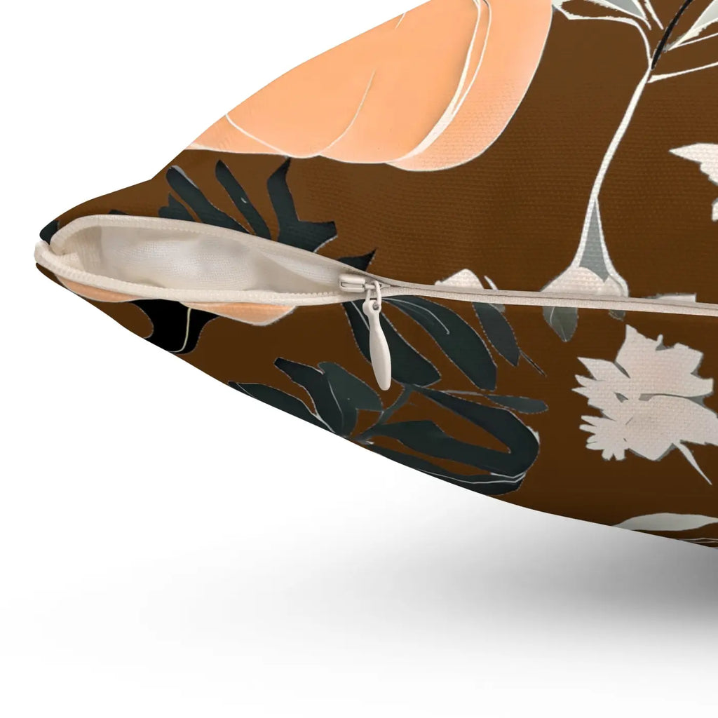 Cozy Fall Season Pumpkins Pillow - Spun Polyester Square - DipaliZ