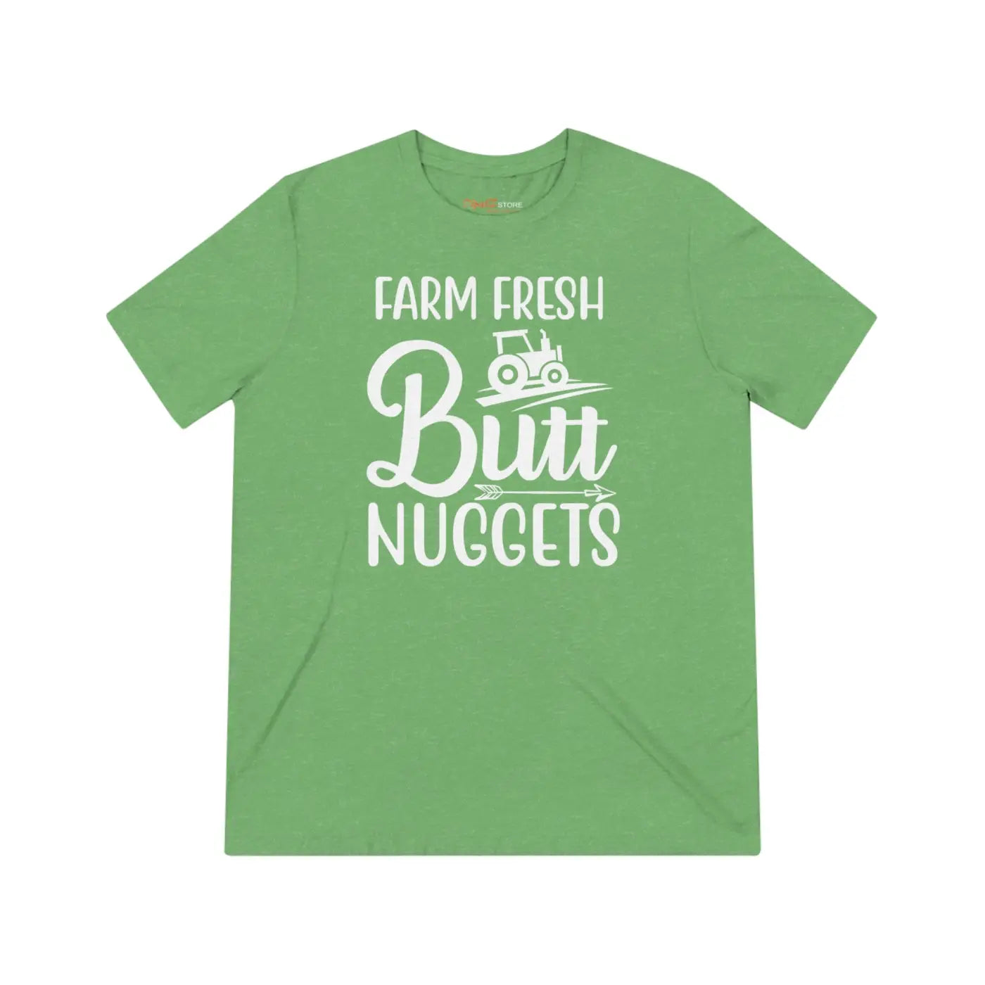 Farm Fresh Butt Nuggets Triblend Tee - Unisex Farm Shirt - DipaliZ