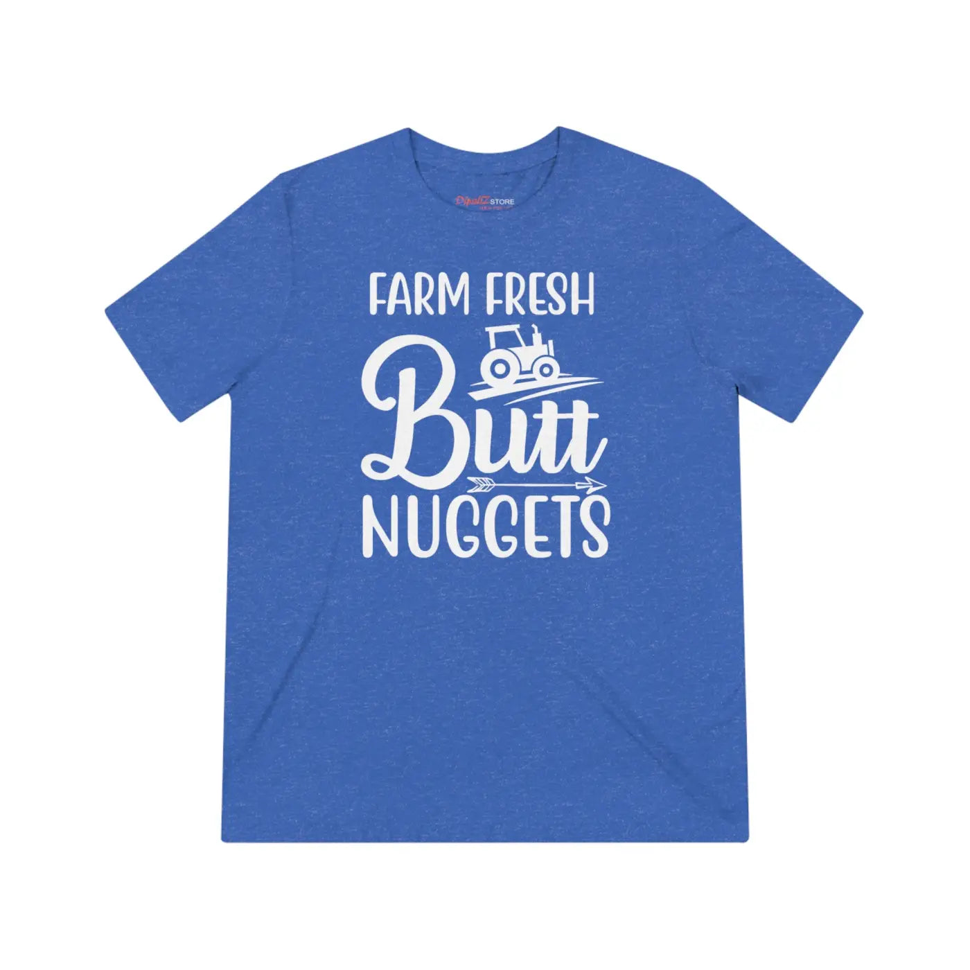 Farm Fresh Butt Nuggets Triblend Tee - Unisex Farm Shirt - DipaliZ