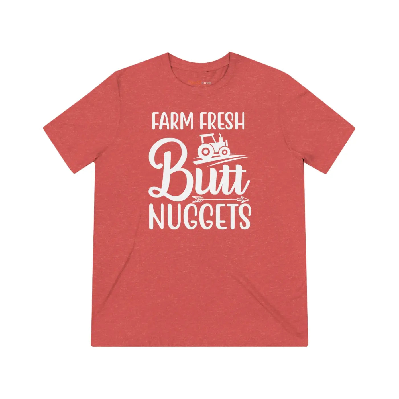 Farm Fresh Butt Nuggets Triblend Tee - Unisex Farm Shirt - DipaliZ