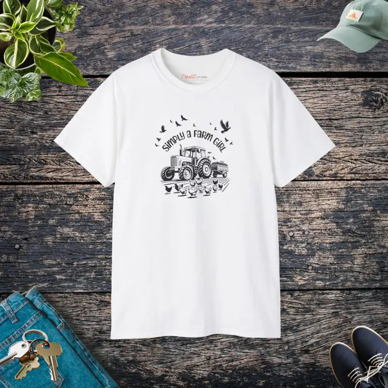 Unisex Ultra Cotton Tee - Vintage Farm Comfort - DipaliZ