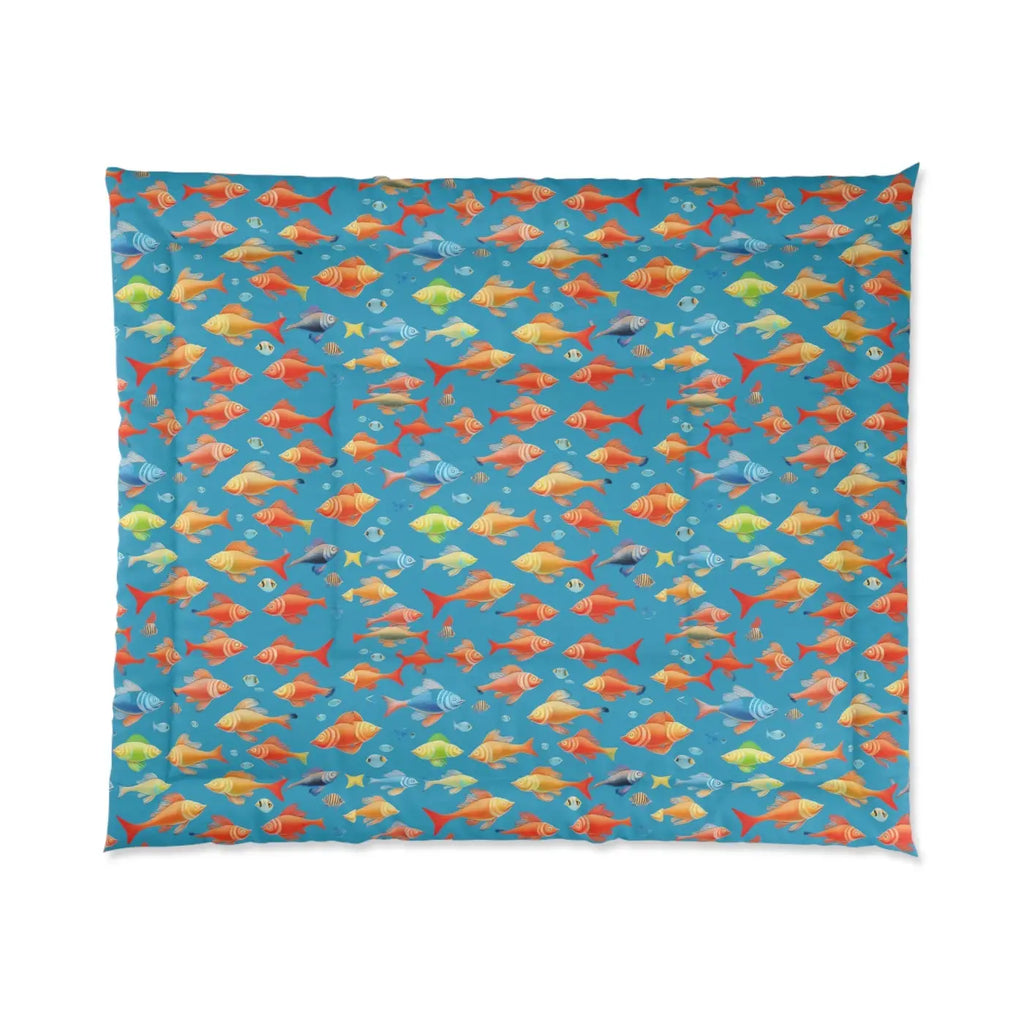 Fishes Polyester Marine Comforter - Cozy Ocean Vibes - DipaliZ