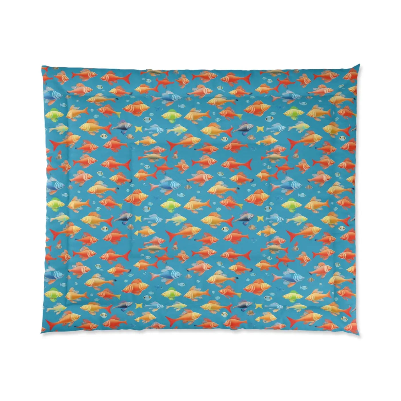 Fishes Polyester Marine Comforter - Cozy Ocean Vibes - DipaliZ