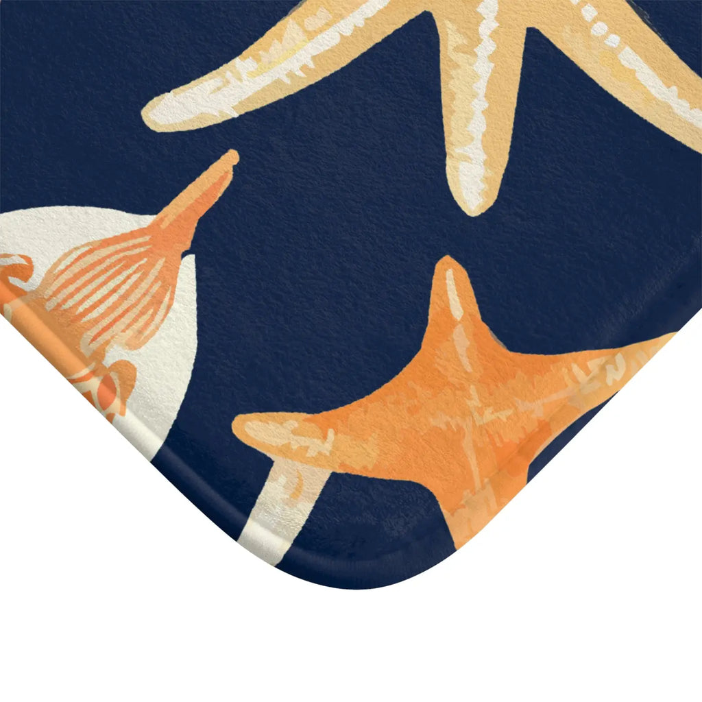 Star Fish Bath Mat - Coastal Ocean Vibes Design - DipaliZ