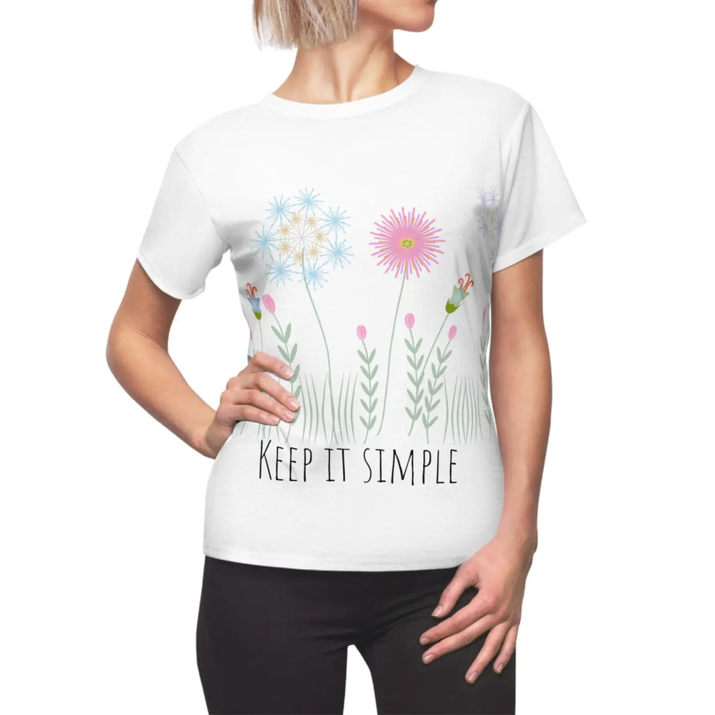 Radiant Women's AOP Cut Sew Tee - Cozy Elegance - DipaliZ
