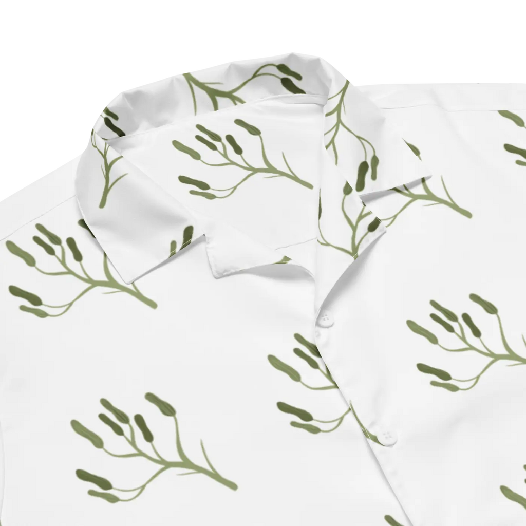 Unisex Button Shirt - Flora Graphics Eco Summer - DipaliZ