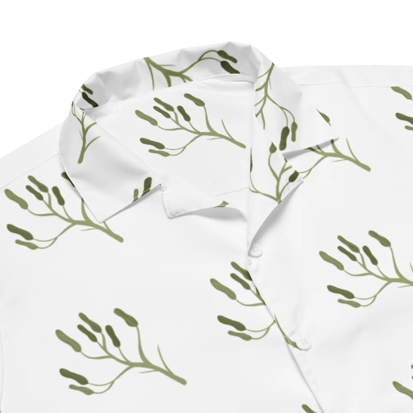 Unisex Button Shirt - Flora Graphics Eco Summer - DipaliZ