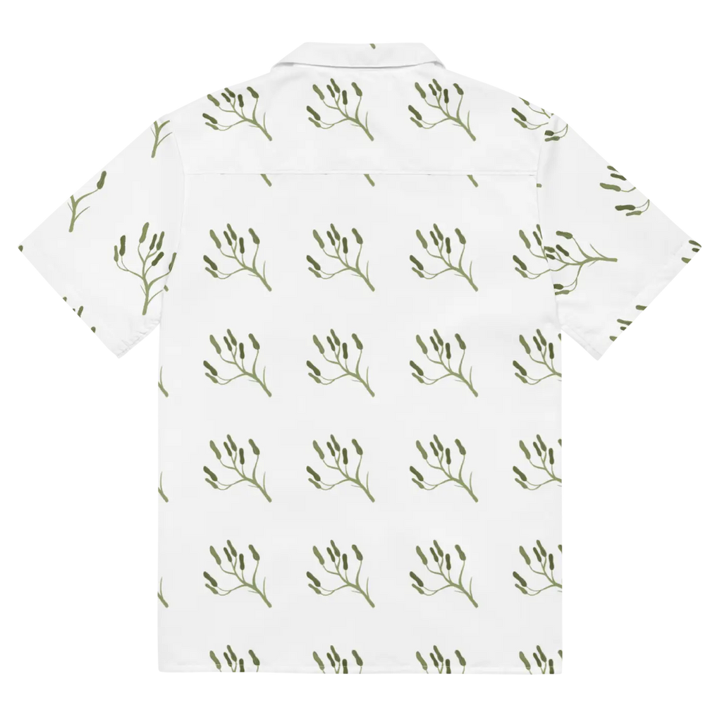 Unisex Button Shirt - Flora Graphics Eco Summer - DipaliZ