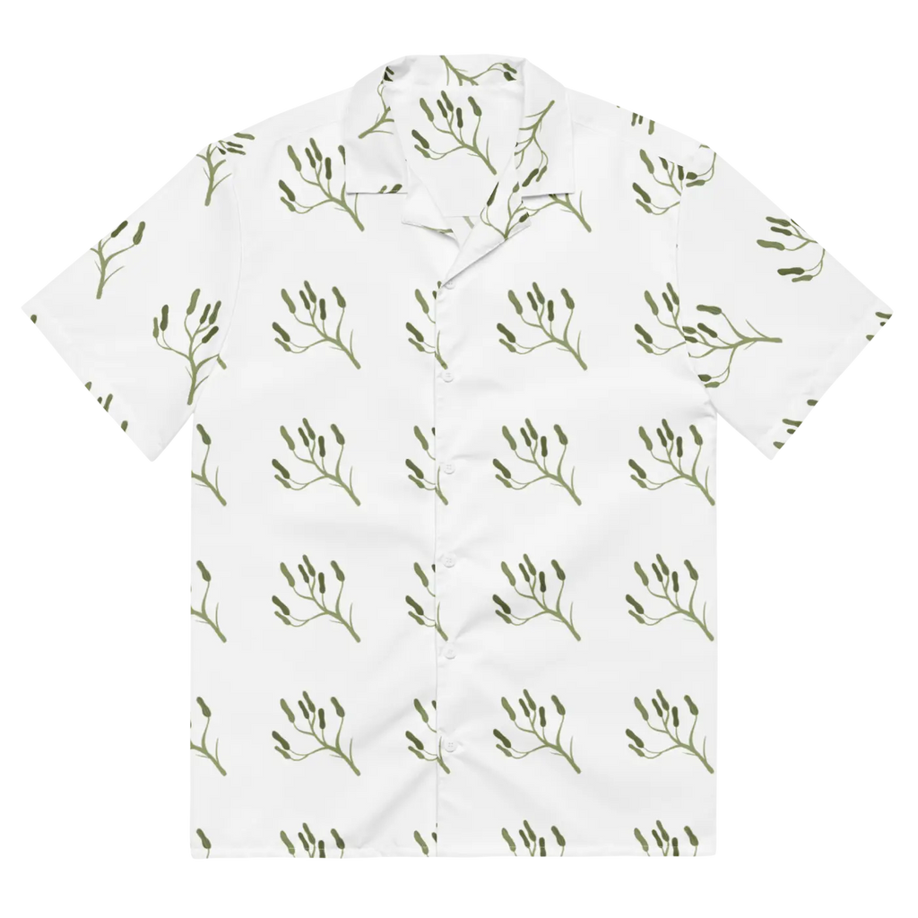 Unisex Button Shirt - Flora Graphics Eco Summer - DipaliZ