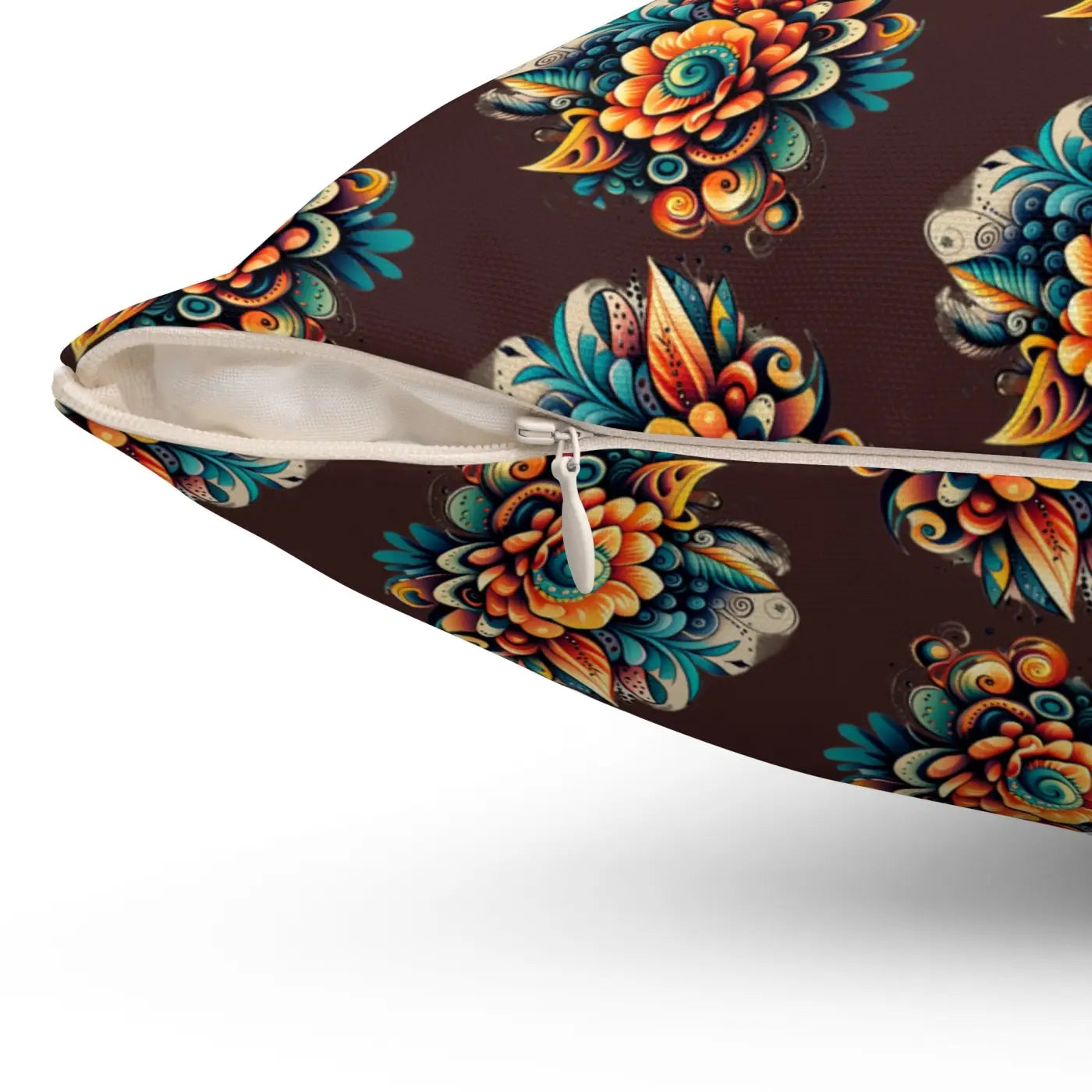 Floral Throw Pillow - Polyester Square Comfort - DipaliZ