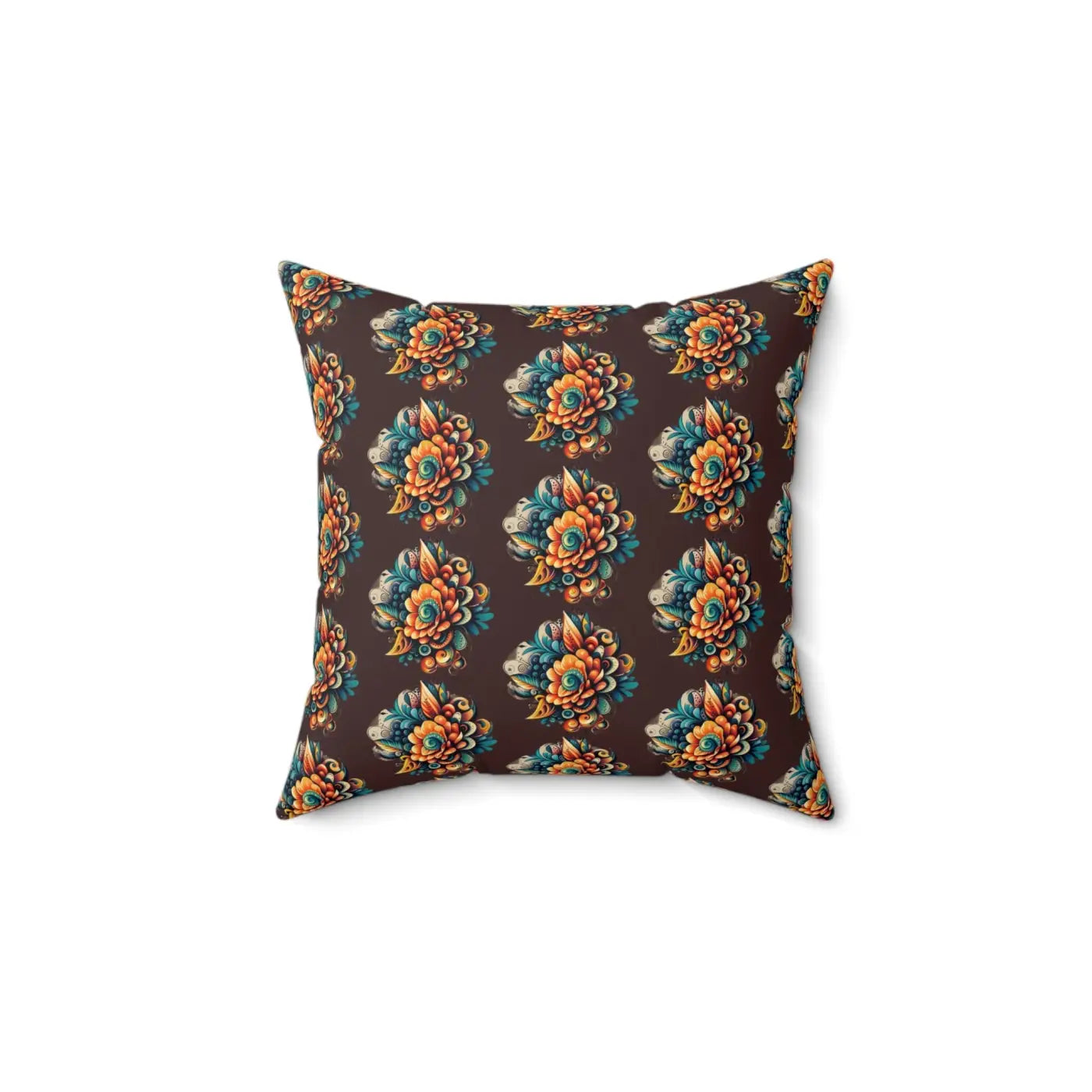 Floral Throw Pillow - Polyester Square Comfort - DipaliZ