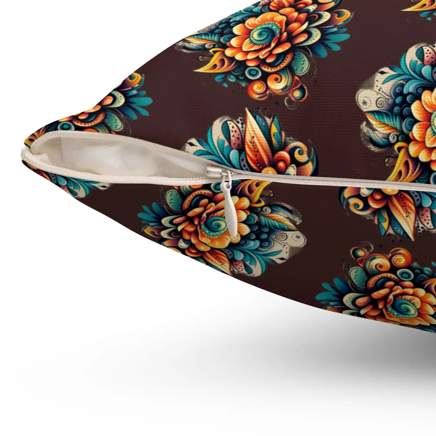Floral Throw Pillow - Polyester Square Comfort - DipaliZ