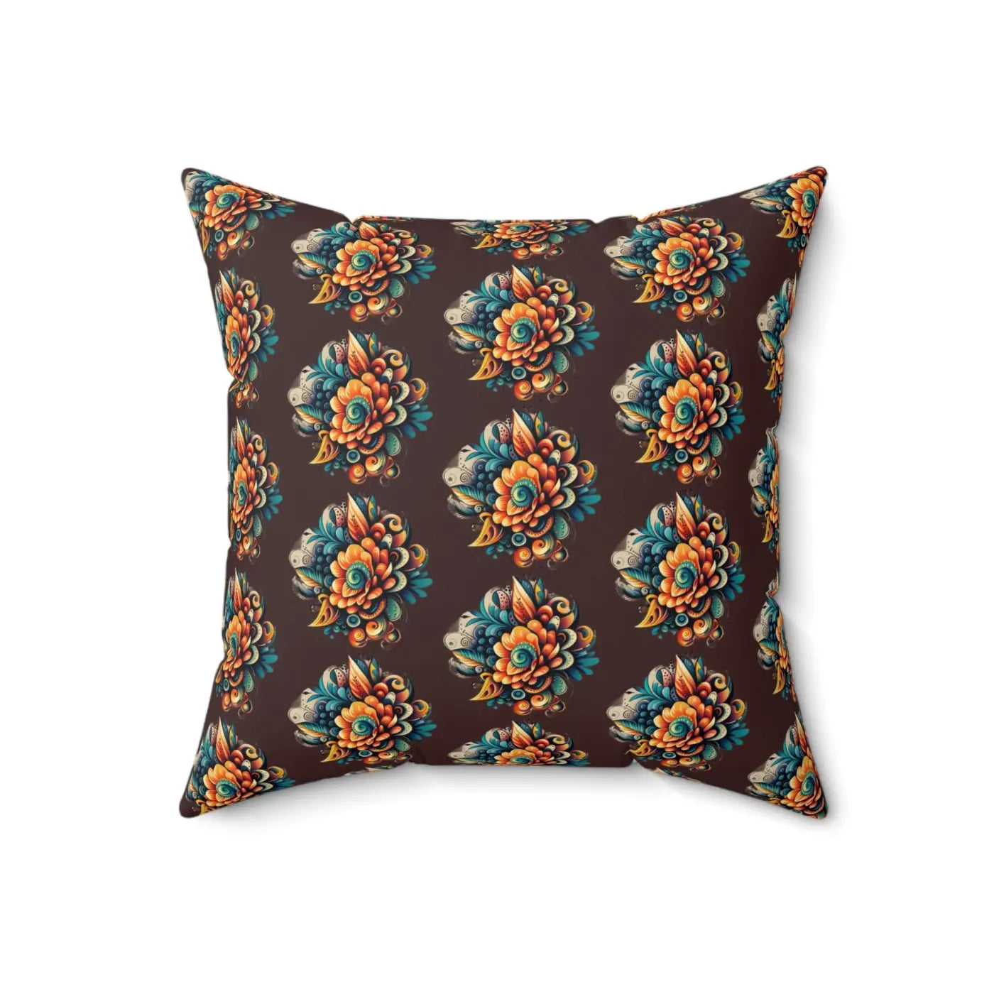Floral Throw Pillow - Polyester Square Comfort - DipaliZ