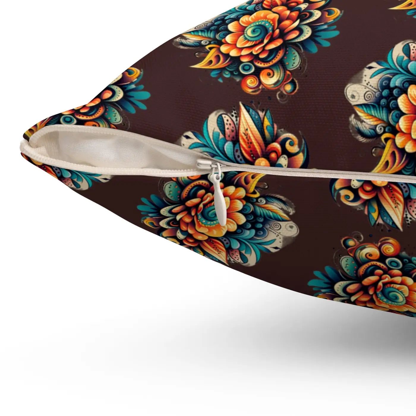 Floral Throw Pillow - Polyester Square Comfort - DipaliZ