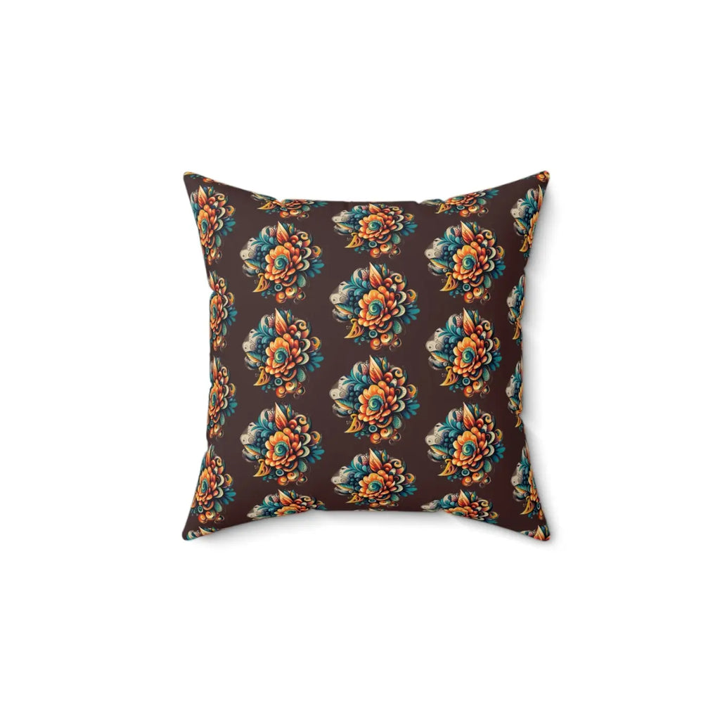 Floral Throw Pillow - Polyester Square Comfort - DipaliZ