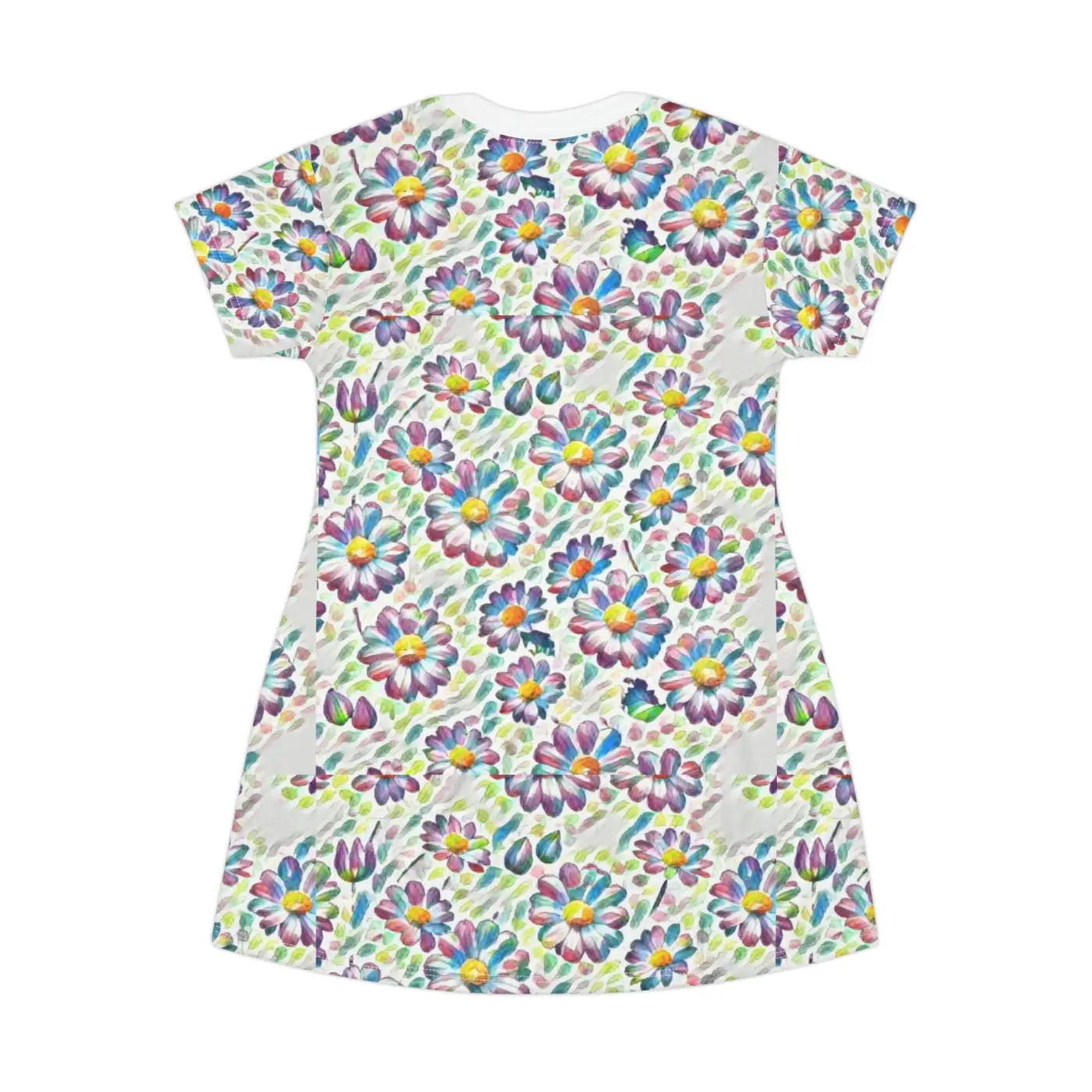Floral Shirt Dress - Bold Print Pattern Style - DipaliZ