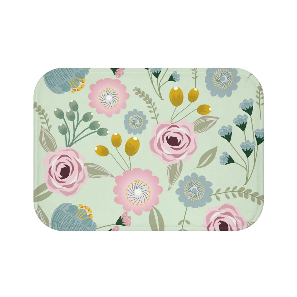 Floral Pattern Bath Mat - Cozy Eco-Friendly Gifts - DipaliZ