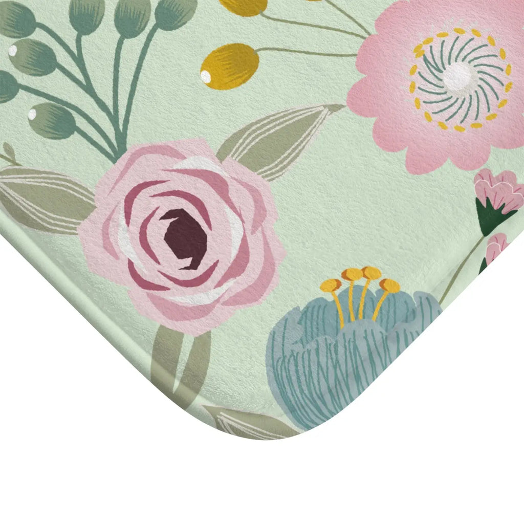 Floral Pattern Bath Mat - Cozy Eco-Friendly Gifts - DipaliZ