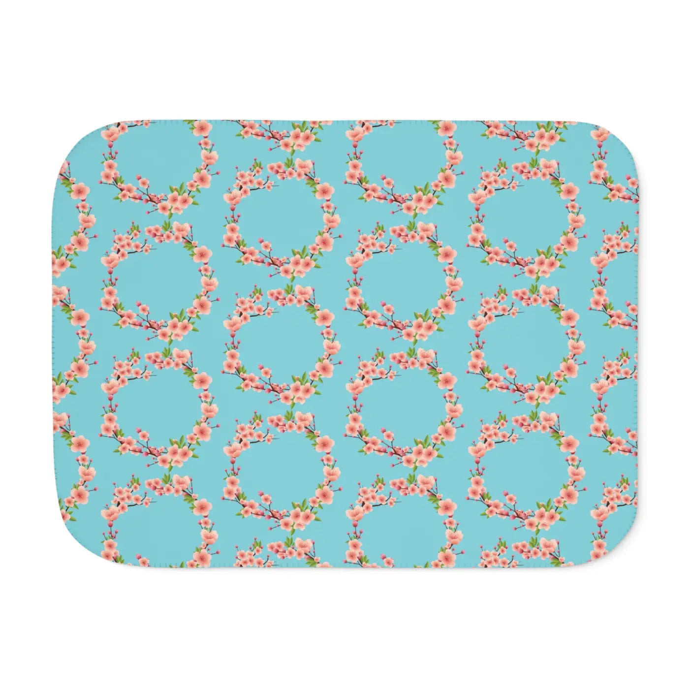 Floral Sherpa Blanket - Two Colors Available - DipaliZ