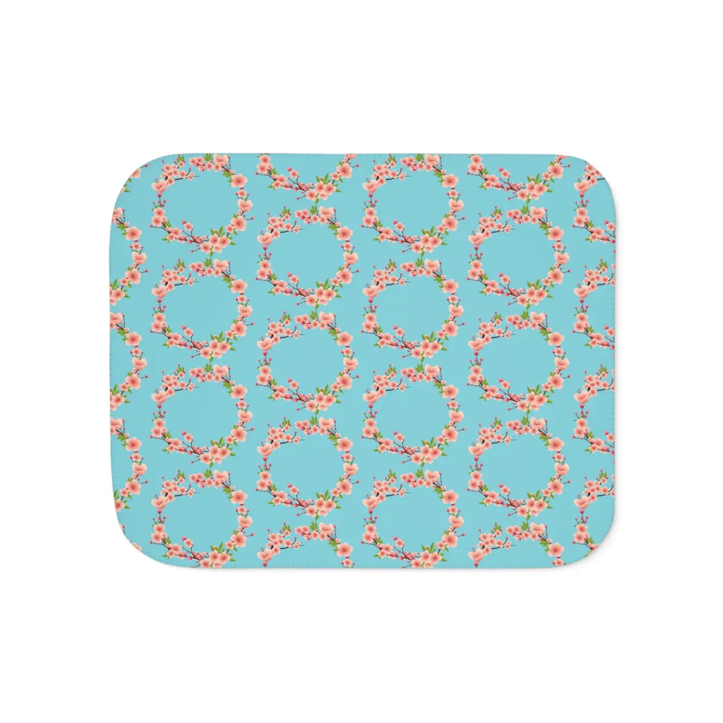 Floral Sherpa Blanket - Two Colors Available - DipaliZ