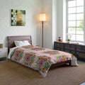 Floral Comforter - Vibrant Pink Garden Pattern - DipaliZ