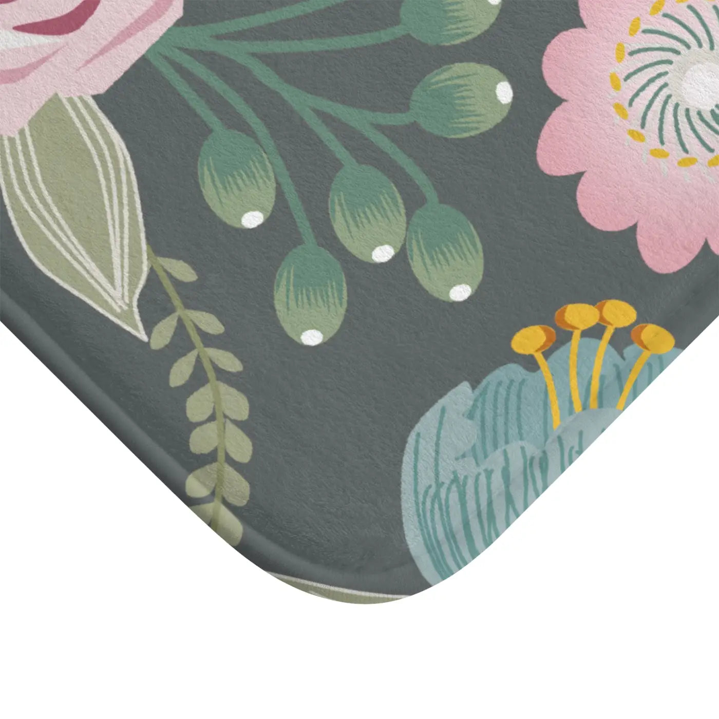 Floral Bath Rug - Plush Non-Slip Comfort - DipaliZ