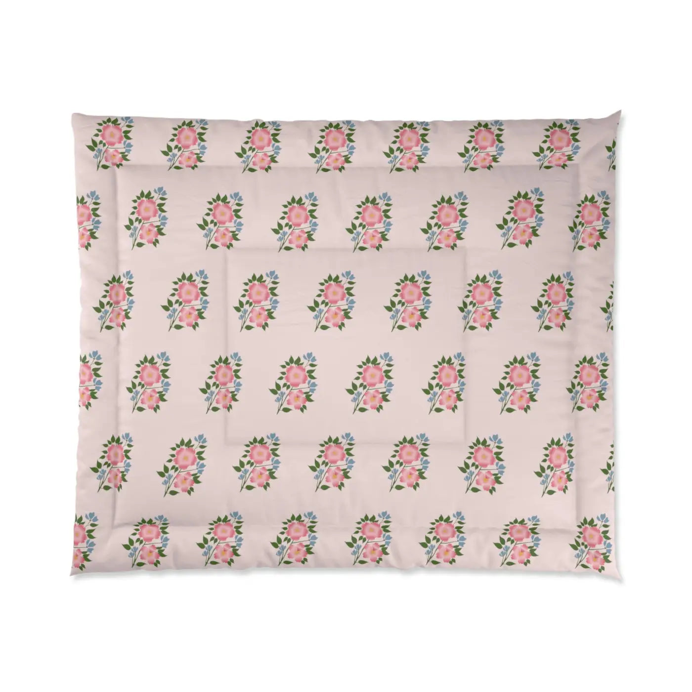 Floral Pattern Comforter - Luxe Bedding for Her - DipaliZ