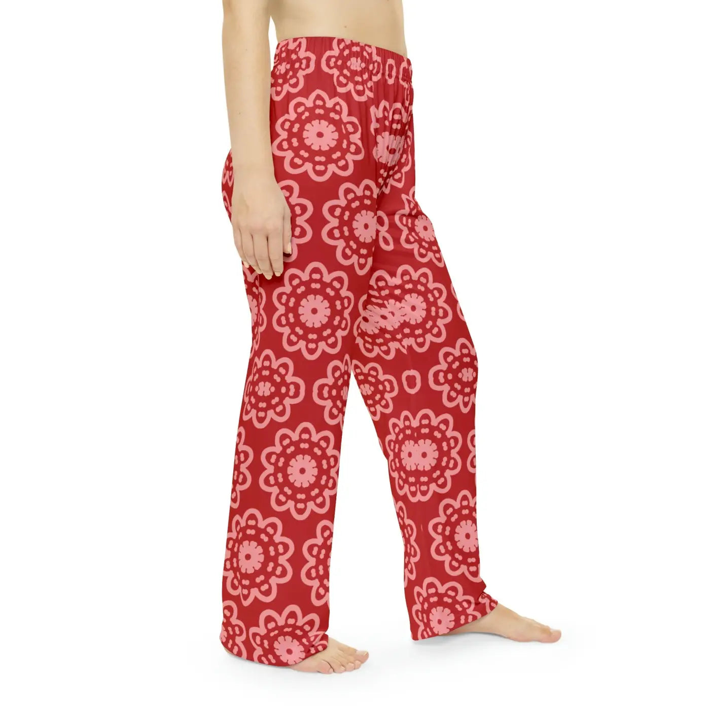 Women's Pajama Pants - Floral Pattern Loungewear - DipaliZ