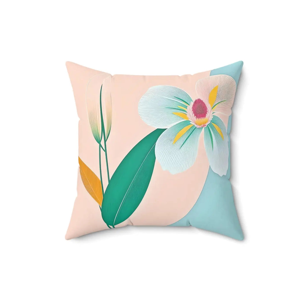 Floral Pattern Throw Pillow - Polyester Square - DipaliZ