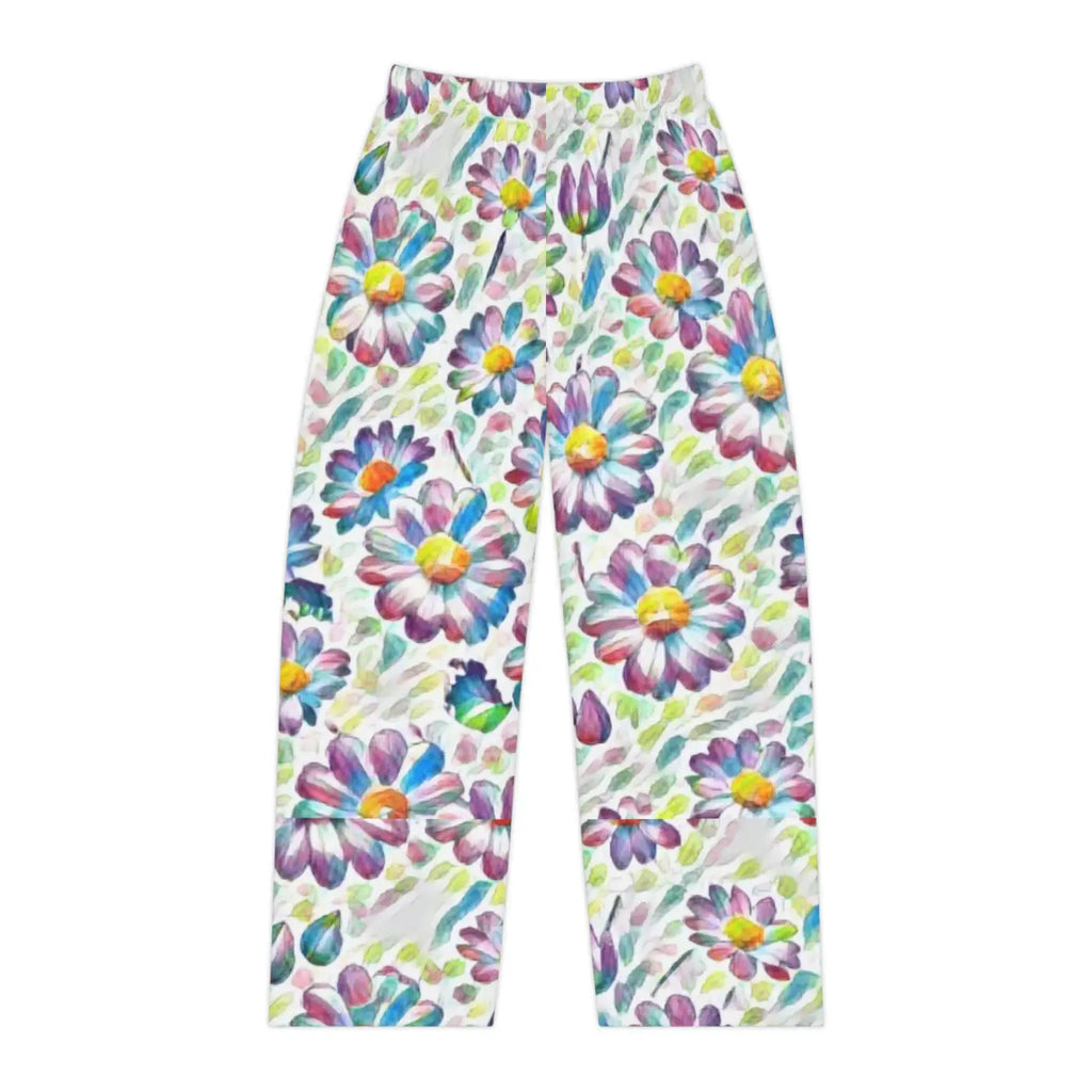 Women's Pajama Pants - Floral Pattern Loungewear - DipaliZ