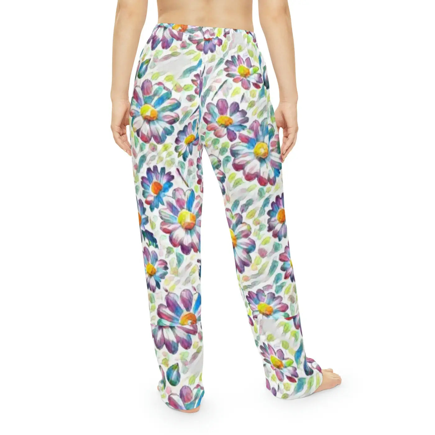 Women's Pajama Pants - Floral Pattern Loungewear - DipaliZ