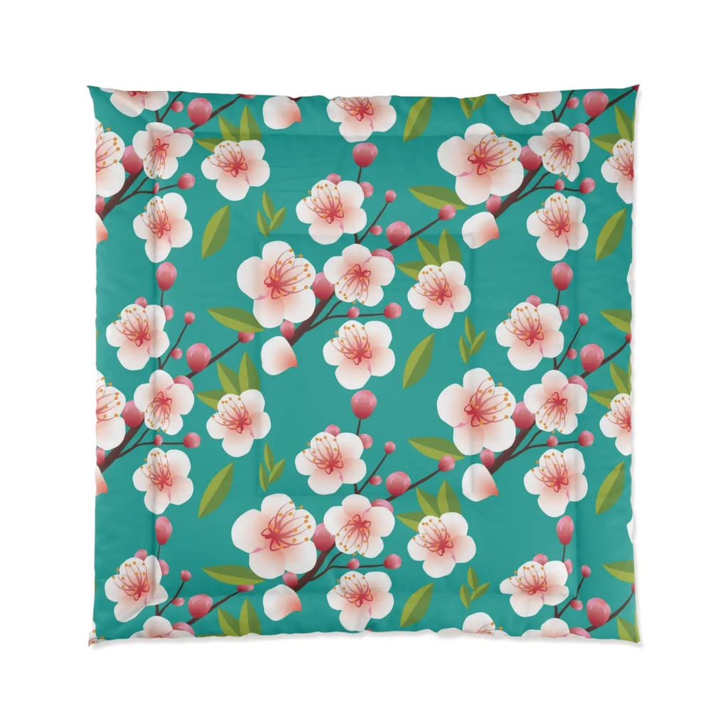 Floral Polyester Comforter - Cozy Bedroom Style - DipaliZ
