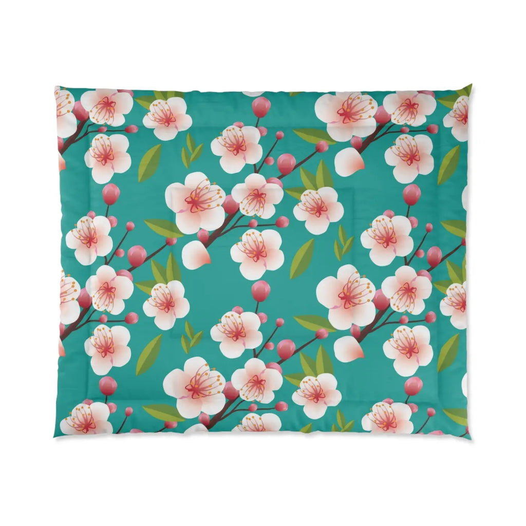 Floral Polyester Comforter - Cozy Bedroom Style - DipaliZ