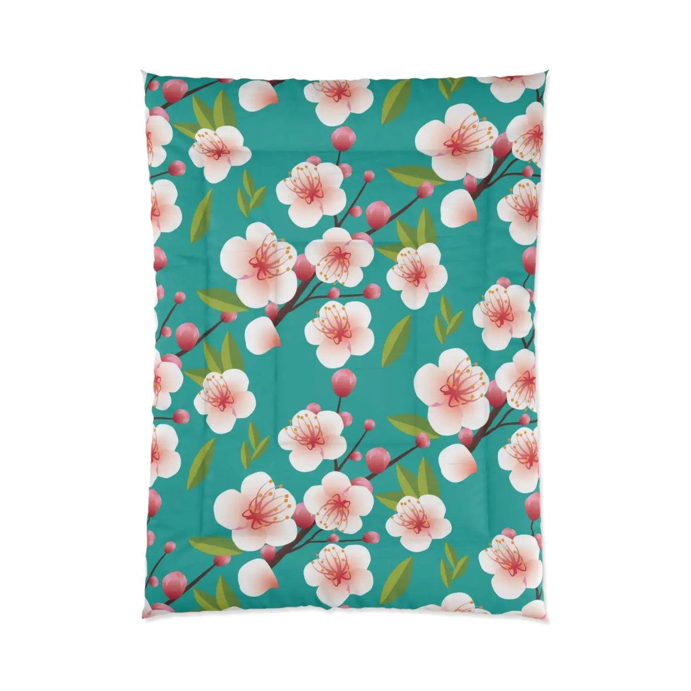 Floral Polyester Comforter - Cozy Bedroom Style - DipaliZ