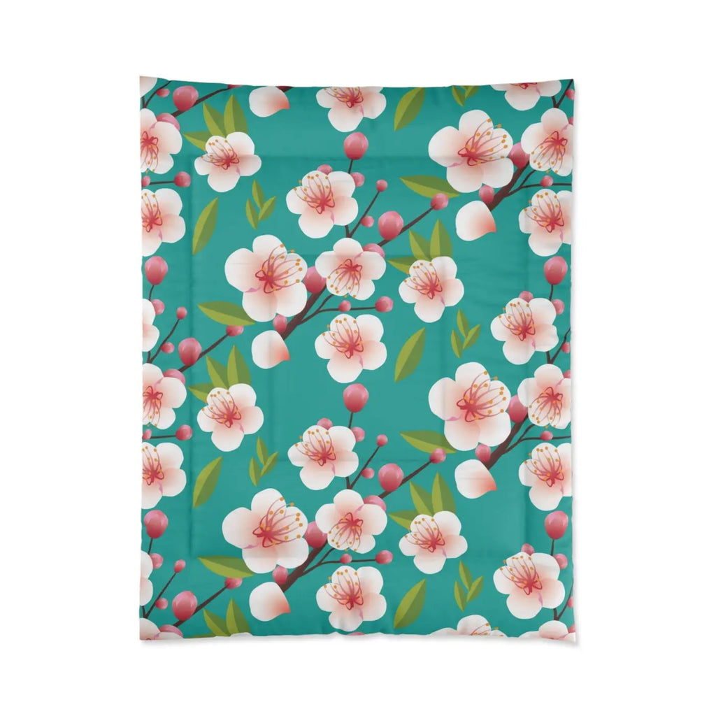 Floral Polyester Comforter - Cozy Bedroom Style - DipaliZ