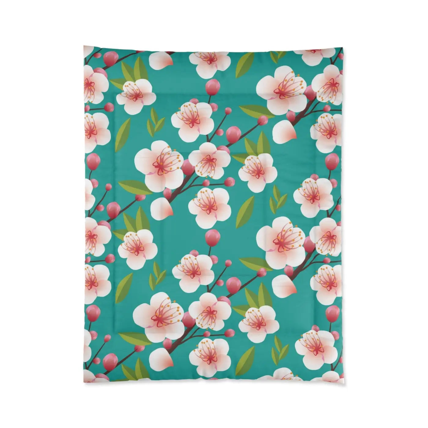 Floral Polyester Comforter - Cozy Bedroom Style - DipaliZ
