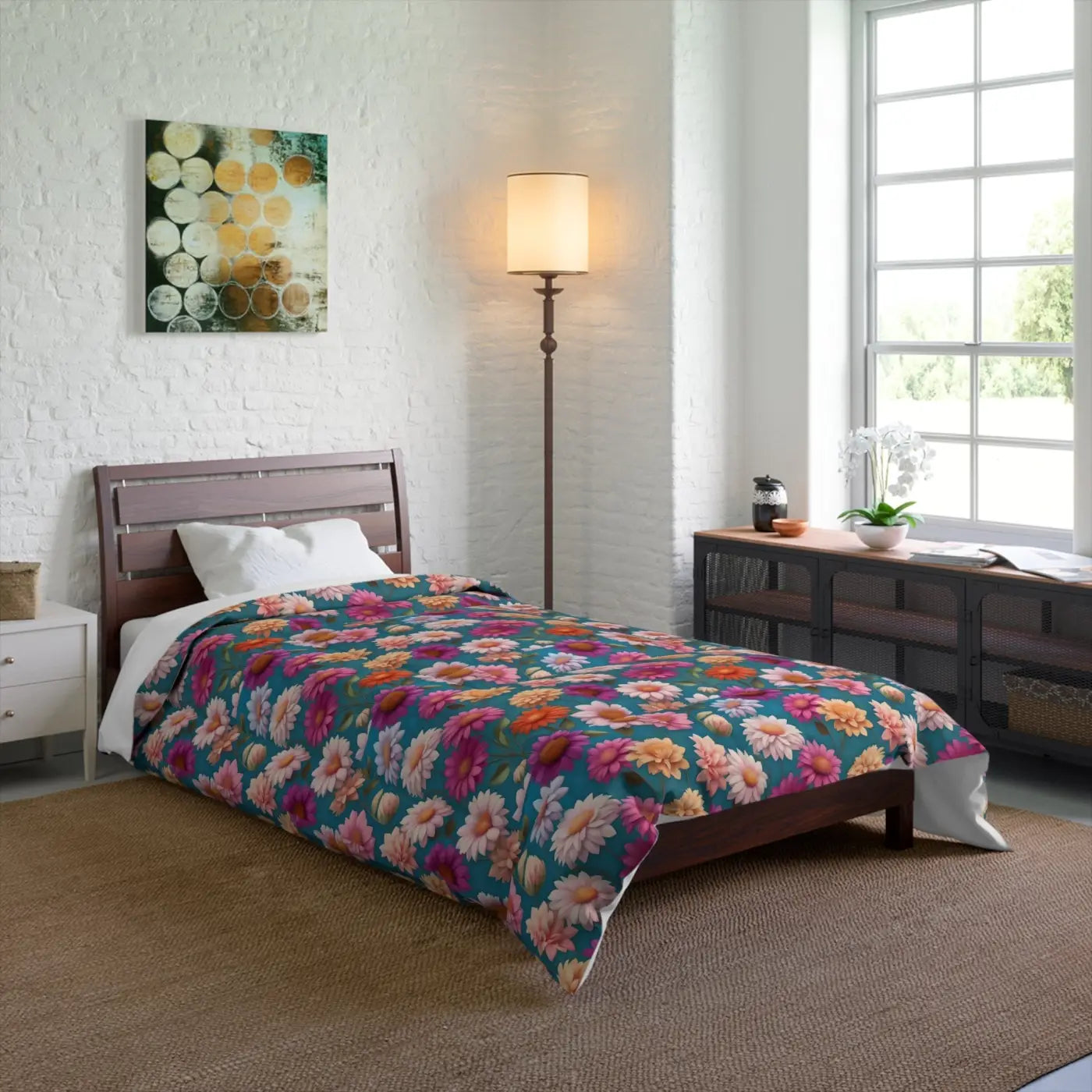 Floral Comforter - Ultra-Soft Polyester Bedding - DipaliZ