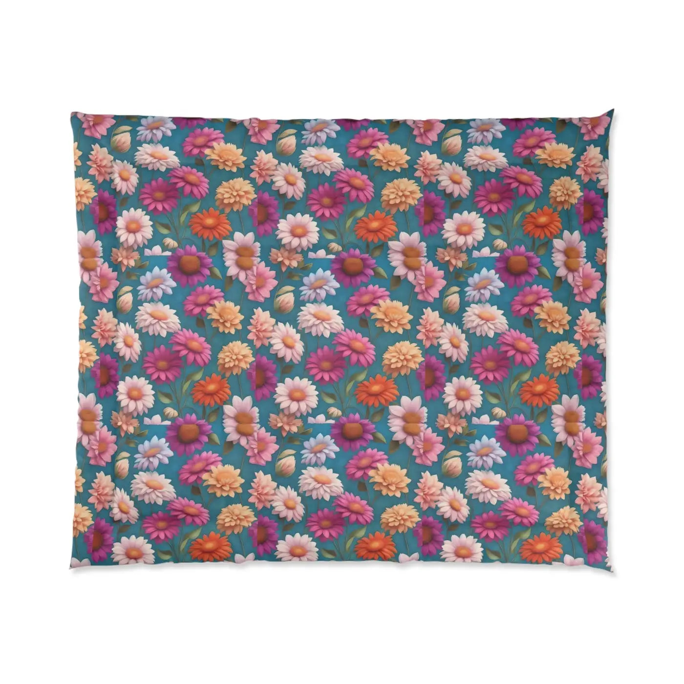 Floral Comforter - Ultra-Soft Polyester Bedding - DipaliZ